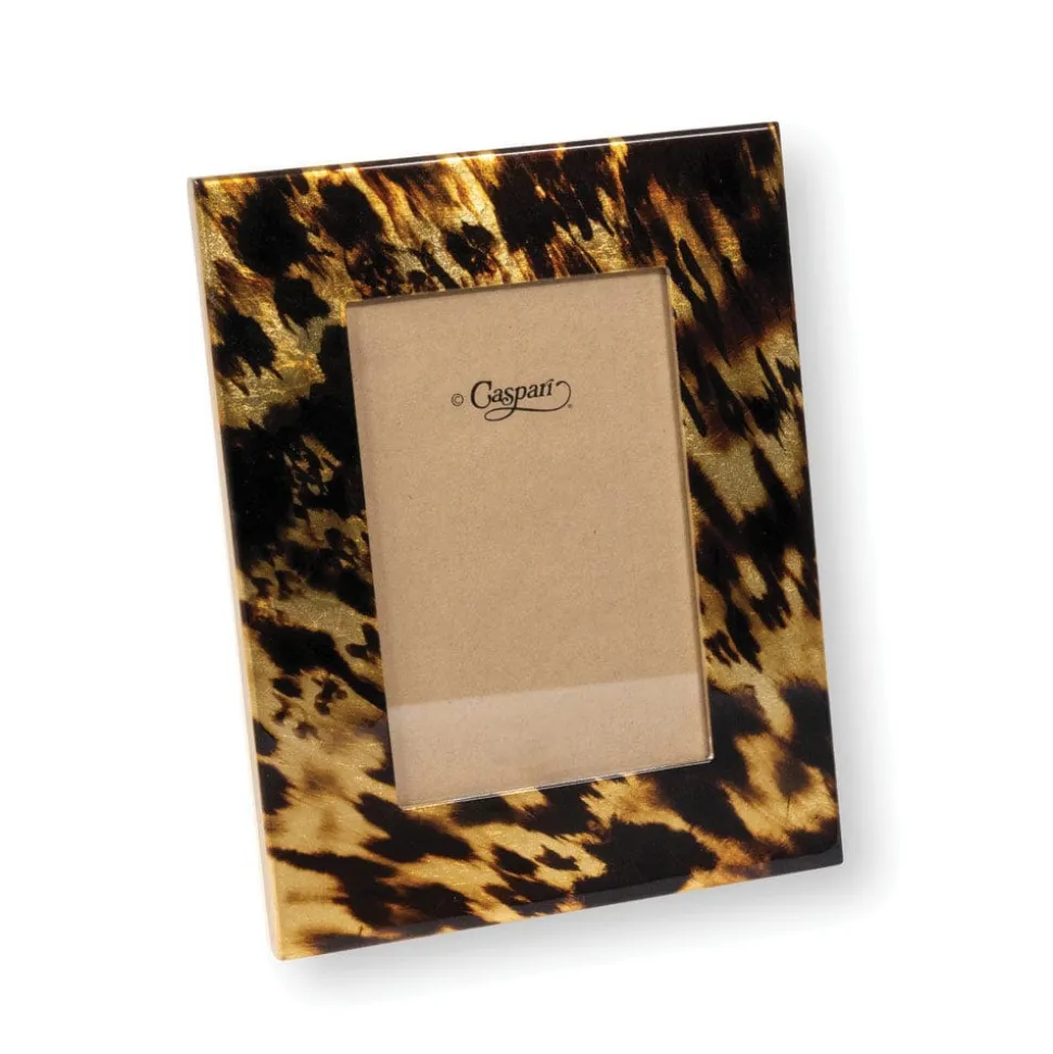 Tortoiseshell 5" x 7" Lacquer Picture Frame - includes 1 frame