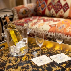 Tortoiseshell Lacquer Oversize Rect Tray - 30X22