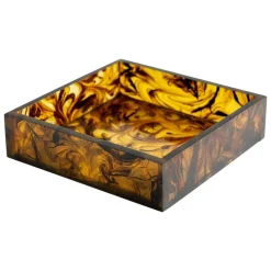 Tortoiseshell Resin Luncheon Napkin Holder - 1 Each