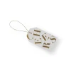 Tossed Cheers Classic Gift Tags in White & Gold Foil - 2 Per Package