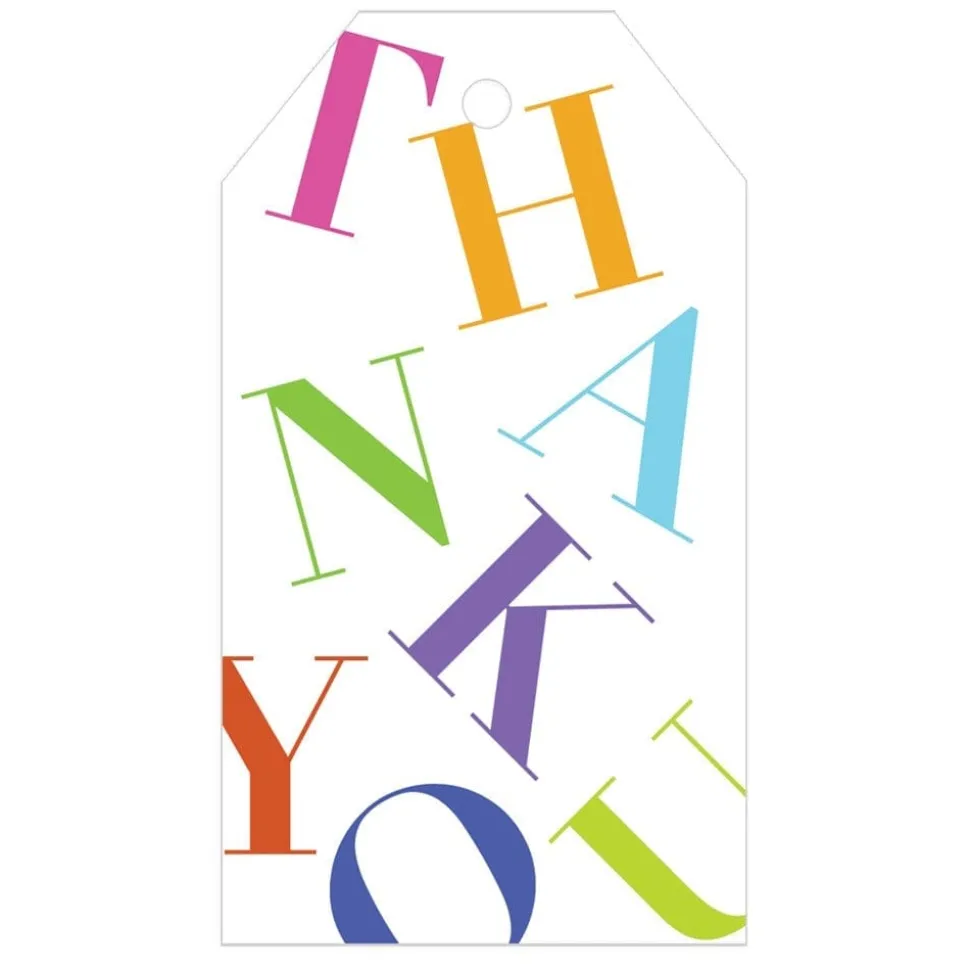 Tossed Thank You Classic Gift Tags - 2 Per Package