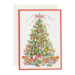 Toy Tree Small Boxed Christmas Cards - 15 Cards & 15 Envelopes