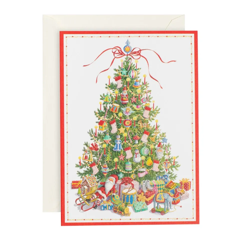 Toy Tree Small Boxed Christmas Cards - 15 Cards & 15 Envelopes
