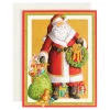 Traditional Santa Large Boxed Christmas Cards - includes 15 cards & envelopes