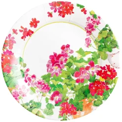 Trailing Geranium Dinner Plates - 8 Per Package