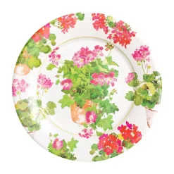 Trailing Geranium Salad & Dessert Plates - 8 Per Package
