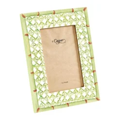 Trellis Green 4" x 6" Lacquer Picture Frame - includes 1 frame