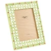 Trellis Green 5" x 7" Lacquer Picture Frame - includes 1 frame
