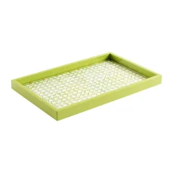 Trellis Lacquer Vanity Tray in Green - 1 Each