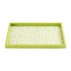 Trellis Lacquer Vanity Tray in Green - 1 Each