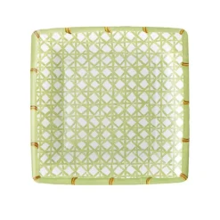 Trellis Square Paper Salad & Dessert Plates - 8 Per Package