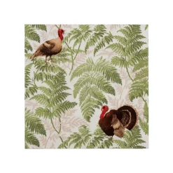 Turkey Among Ferns Cocktail Napkins - includes 20 Cocktail Napkins