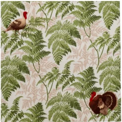 Turkey Among Ferns Dinner Napkins - includes 20 Dinner Napkins