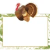 Turkey Among Ferns Foil Place Cards - includes 8 Cards