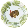 Turkey Among Ferns Paper Dinner Plates - includes 8 Paper Dinner Plates