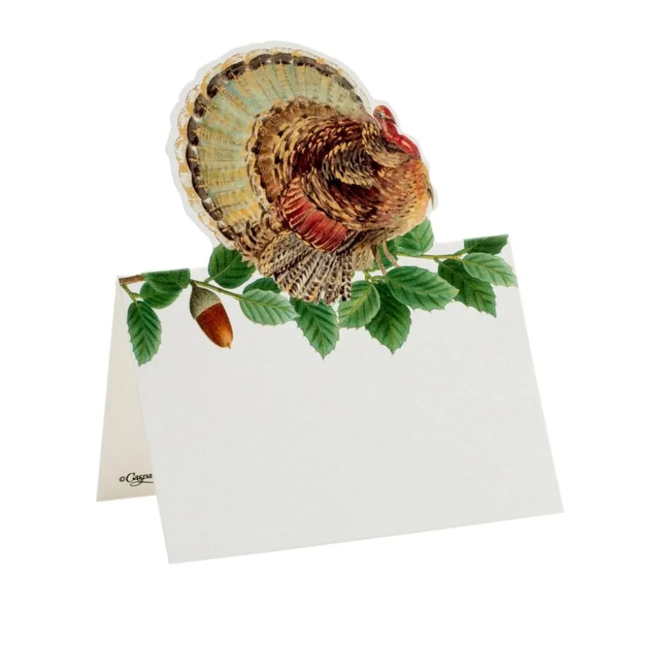 Turkey and Acorns Place Cards - 8 Per Package