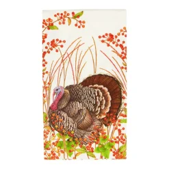 Turkey And Berries Guest Towel Napkins - 15 Per Package