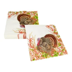 Turkey And Berries Luncheon Napkins - 20 Per Package