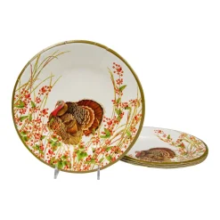 Turkey And Berries Paper Salad & Dessert Plates - 8 Per Package