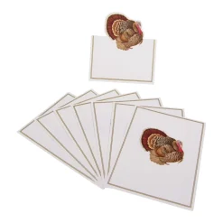 Turkey Place Cards Die Cut Package 8 In