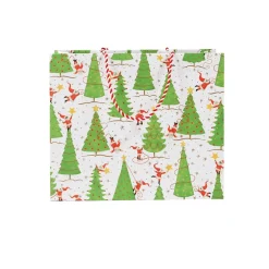 Twirling Santas Large Gift Bag - 1 Each