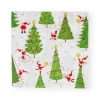 Twirling Santas Luncheon Napkins - 20 Per Package