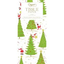 Twirling Santas Tissue Pack - 4 Sheets
