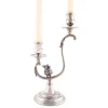 Two Taper Pewter Song Bird Candelabra