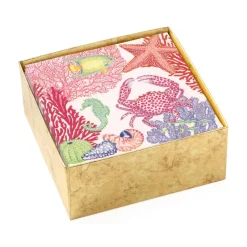 Under the Sea Boxed Paper Cocktail Napkins - 40 Per Box