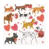 Valentine Parade Paper Luncheon Napkins - 20 Per Package
