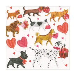 Valentine Parade Paper Luncheon Napkins - 20 Per Package