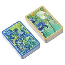 Van Gogh Irises Bridge Gift Set - 2 Playing Card Decks & 2 Score Pads
