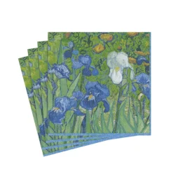 Van Gogh Irises Paper Cocktail Napkins - 20 Per Package