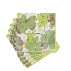 Vineyard Blanc Cocktail Napkins - includes 12 Cocktail Napkins