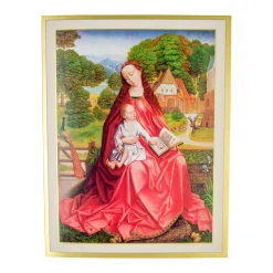 Virgin And Child In A Garden Classic Boxed Christmas Cards - includes 15 cards & envelopes