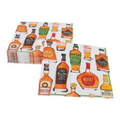 Whiskey Tasting Cocktail Napkins - 20 Per Package