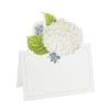 White Blooms Place Cards Die Cut Package 8 In