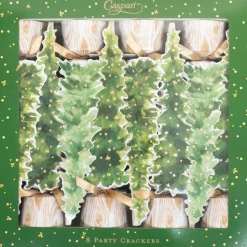 White Christmas 10" Luxury Cone Crackers - 8 per box