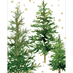 White Christmas Foil Classic Boxed Christmas Cards - includes 10 cards & envelopes