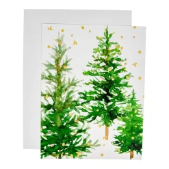 White Christmas Foil Classic Boxed Christmas Cards - includes 10 cards & envelopes