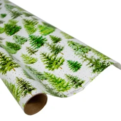 White Christmas Gift Wrap - One 30" X 8' Roll