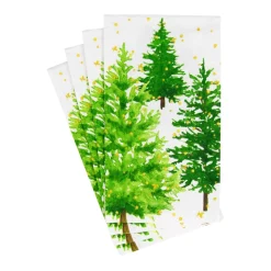 White Christmas Guest Towel Napkins - 15 Per Package
