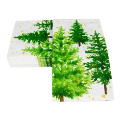 White Christmas Guest Towel Napkins - 15 Per Package