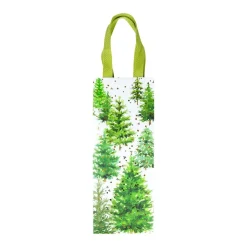 White Christmas Wine & Bottle Gift Bags - 1 Each
