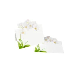 White Orchid Place Cards - 8 Per Package