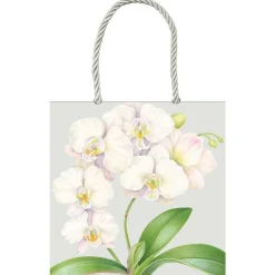 White Orchid Small Square Gift Bag - 1 Each