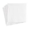 White Pearl Paper Linen Cocktail Napkins - 15 Per Package