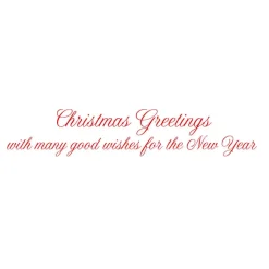 White Pine And Red Bow Wreath Classic Boxed Christmas Cards - includes 15 cards & envelopes