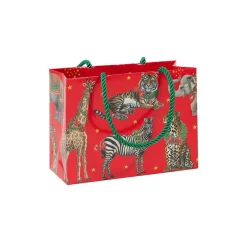 Wild Christmas Red Small Gift Bag - 1 Each