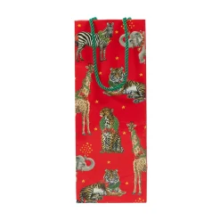 Wild Christmas Red Wine & Bottle Gift Bag - 1 Each